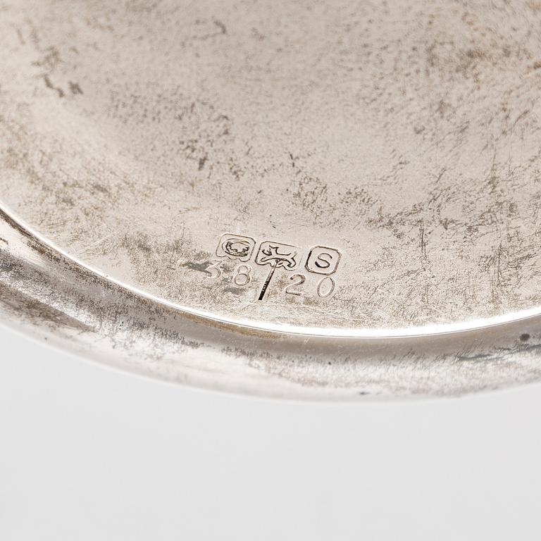 A set of twelve Birk's sterling silver dessert bowls, 20th century.
