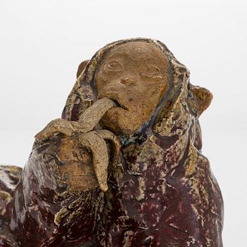 Michael Schilkin, skulptur, stengods, stämpelsignering Schilkin Arabia.