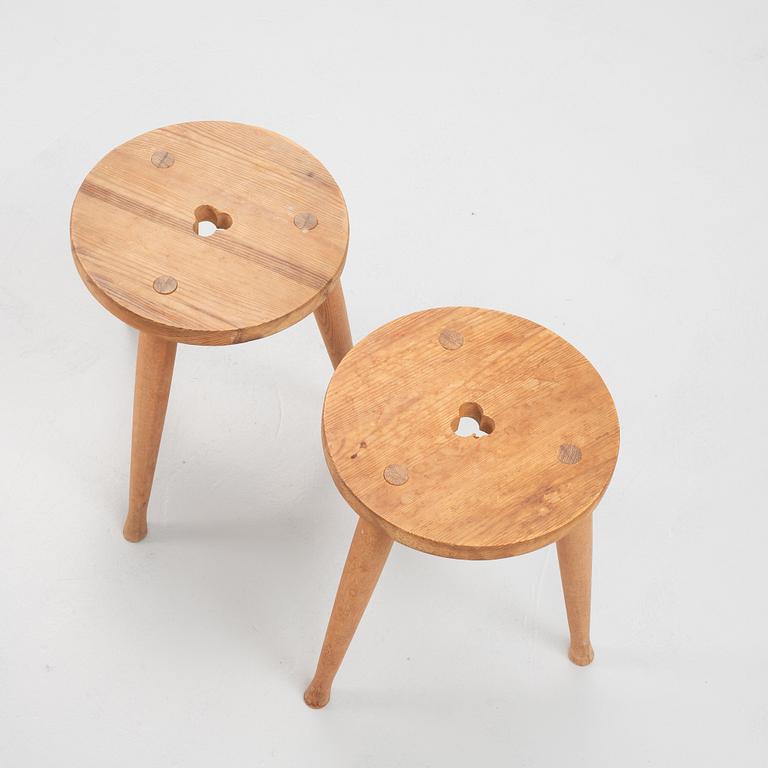 Stools 3 pcs. second half of the 20th century.