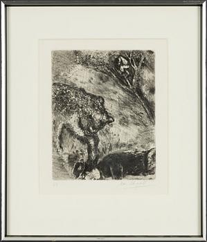 Marc Chagall, "L'ours et les deux Compagnons", ur "Les fables de la Fontaine".