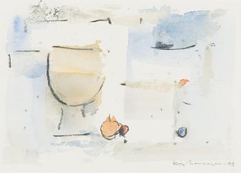Egon Meuronen, watercolour, signed and dated -93.