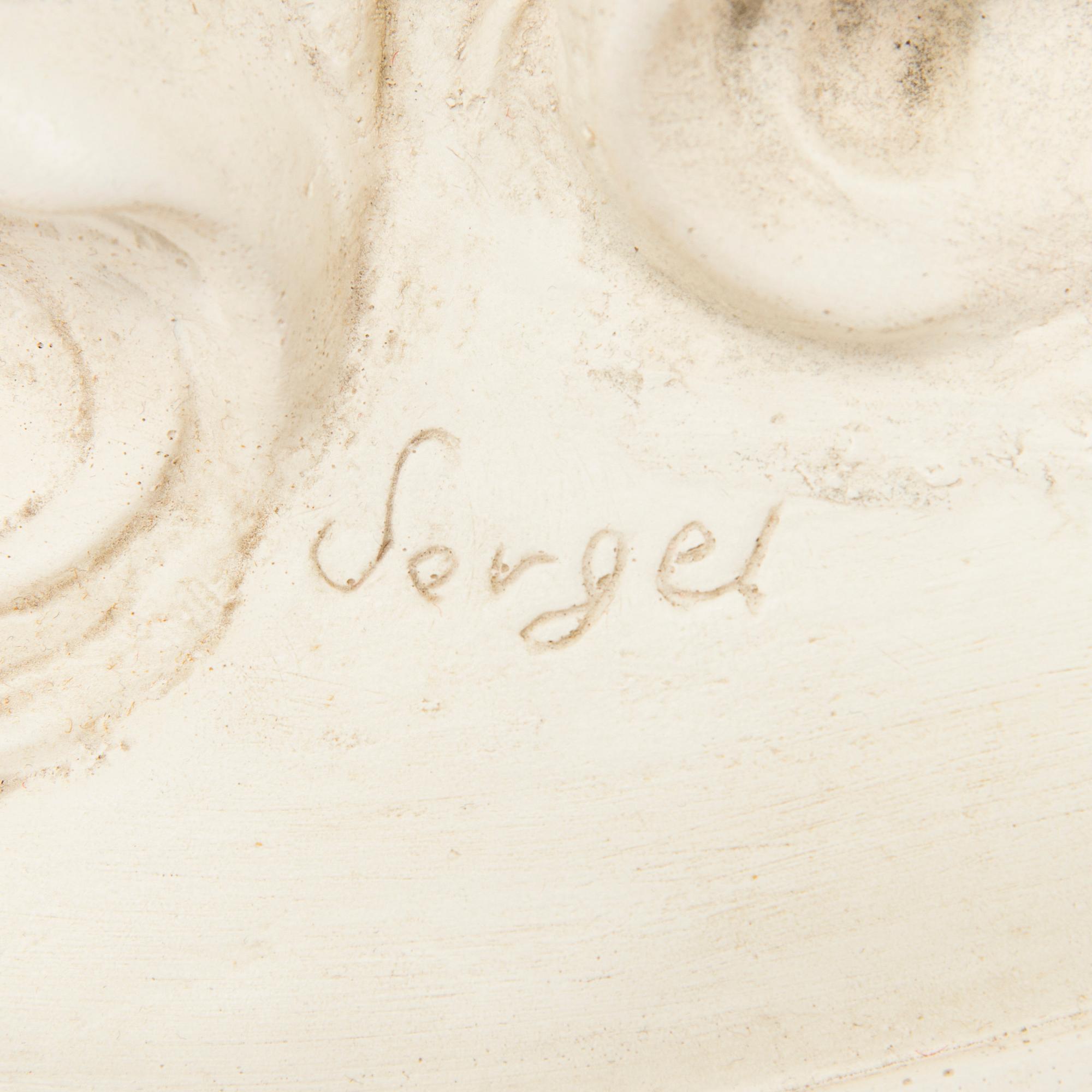 Johan Tobias Sergel, after, portrait medallion, late 20th century.