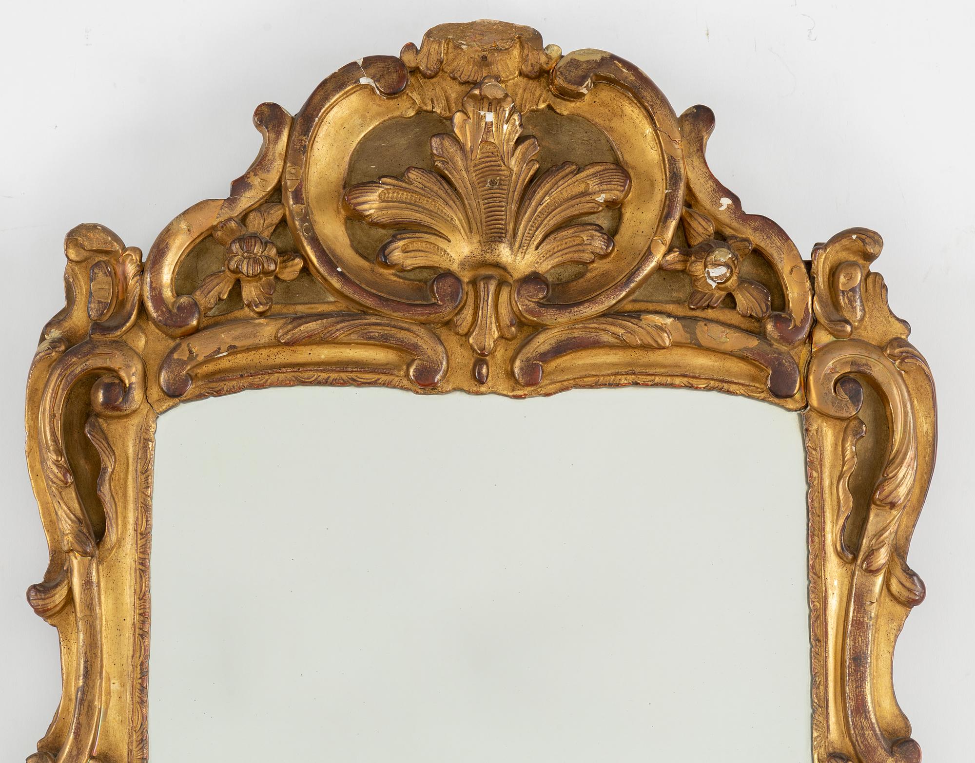 A 19th century Louis XV-style mirror.