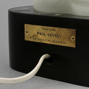 BORDSLAMPA, Paul Kedelv, Flygfors, 1900-tal.