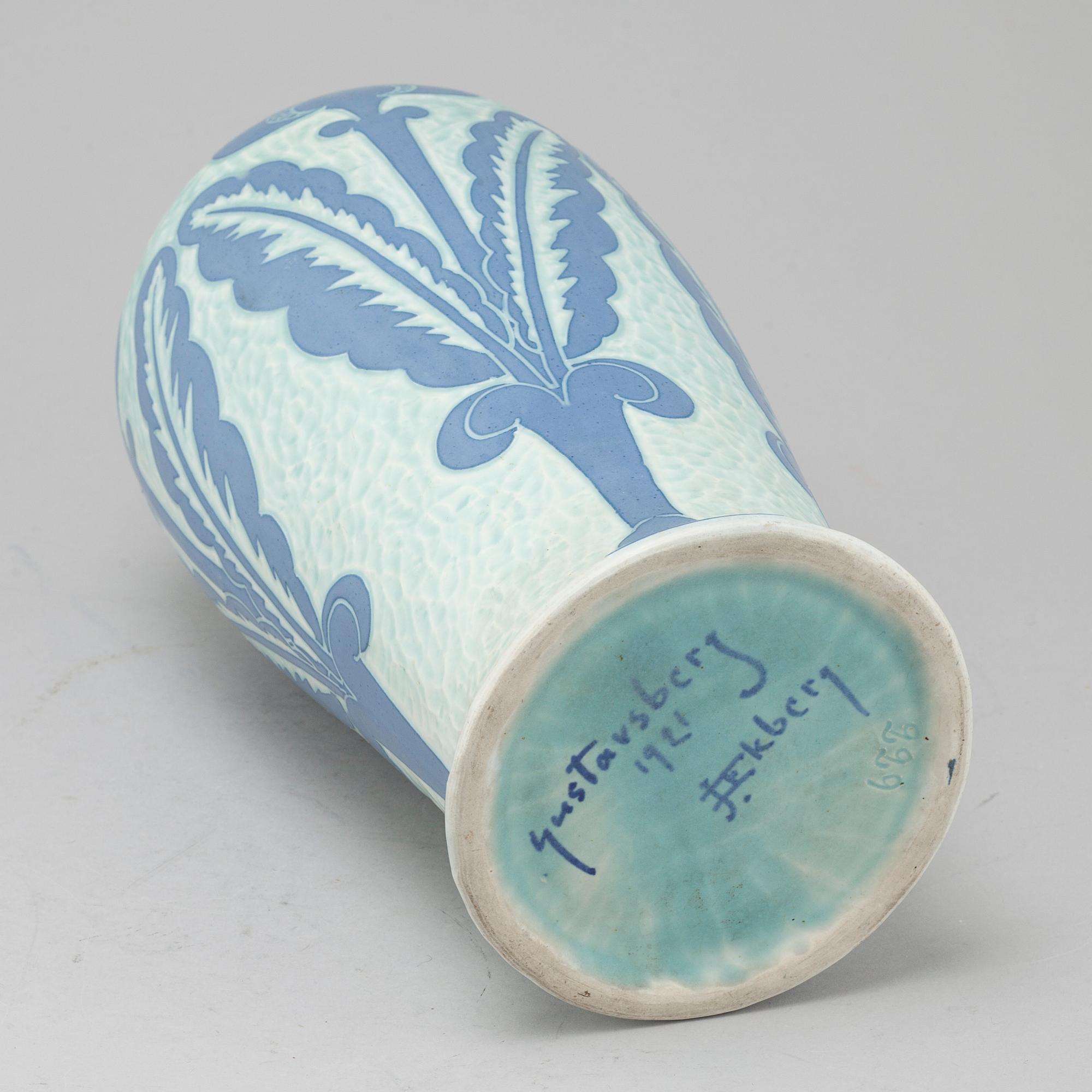 a stoneware vase, Gustavsberg, 1921.