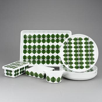 SERVISDELAR, 10 st. "Berså", Stig Lindberg, Gustavsberg 1960-1974.