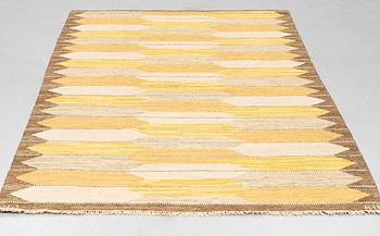 Hjördis Jansson, a carpet, flat weave, ca 244 x 170 cm. Signed HJ KH.