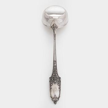 Slev, silver, delvis förgylld, Moskva, 1908-26. Oidentifierad mästarstämpel.