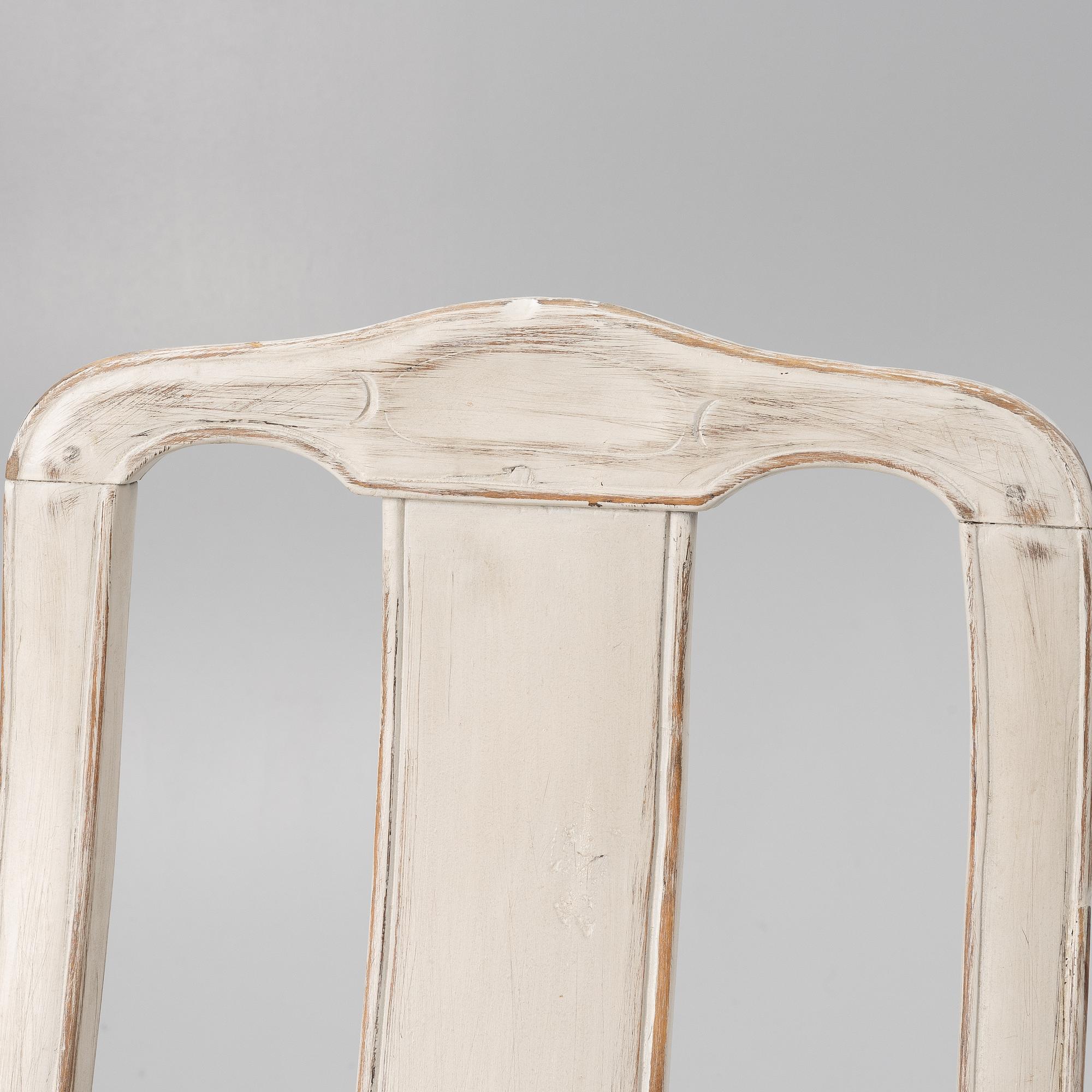 A pair of late Baroque chairs, 18th century.