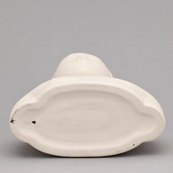 STIG LINDBERG, figurin, parian, "Mannen med masken", ur serien Figurin, Gustavsberg.