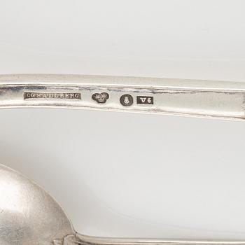 A silverware set, 98 pieces, model 'Empire', mark of C.G.Hallberg och G.A.B,  Stockholm 1897-1927.