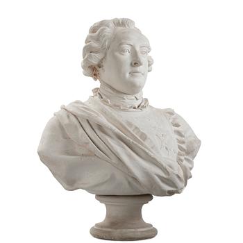 421. Johan Tobias Sergel, A plaster late Gustavian bust of Gustaf Adolf Reuterholm (1756-1813) 1795.