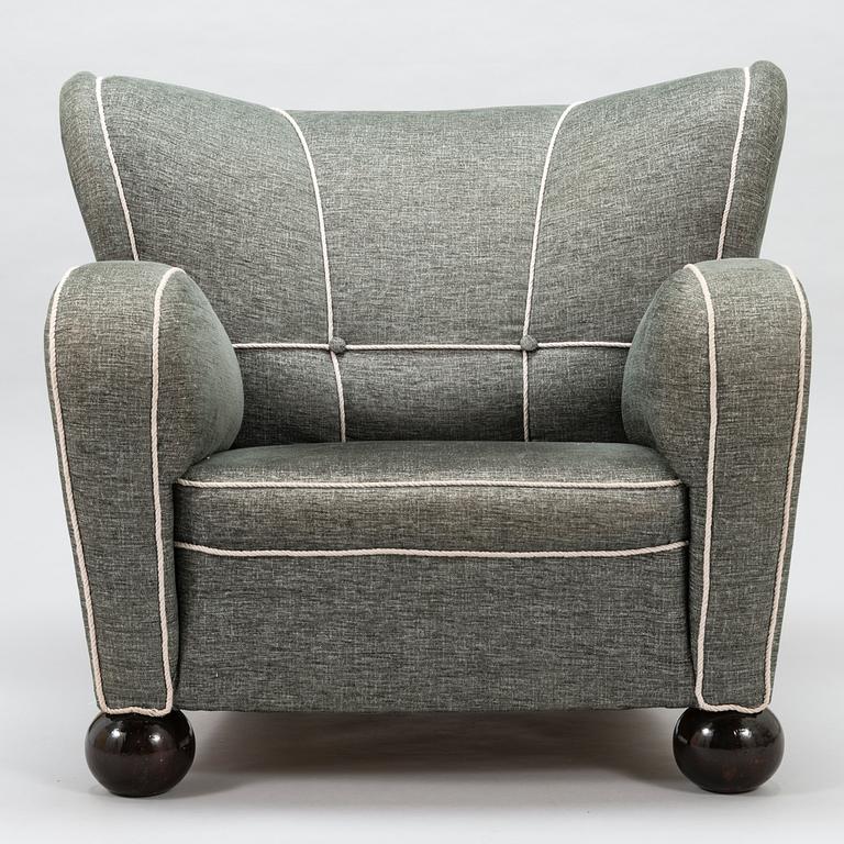 MÄRTA BLOMSTEDT, fåtölj, Aulanko-modellen. Formgiven 1939.