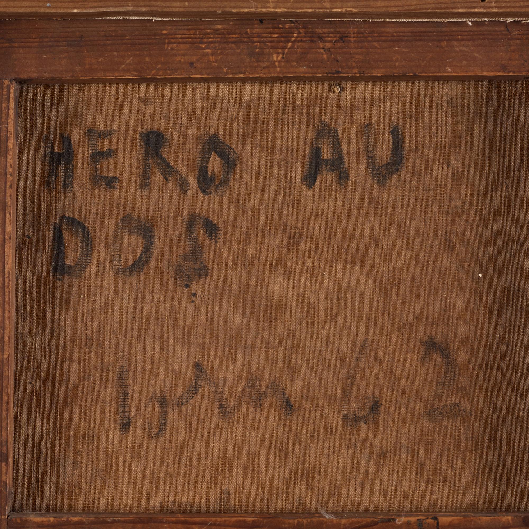 Asger Jorn, "Hero au dos".
