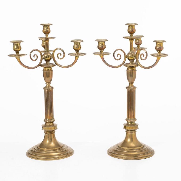 Pair of candelabra, No. 22, Skultuna Bruk.