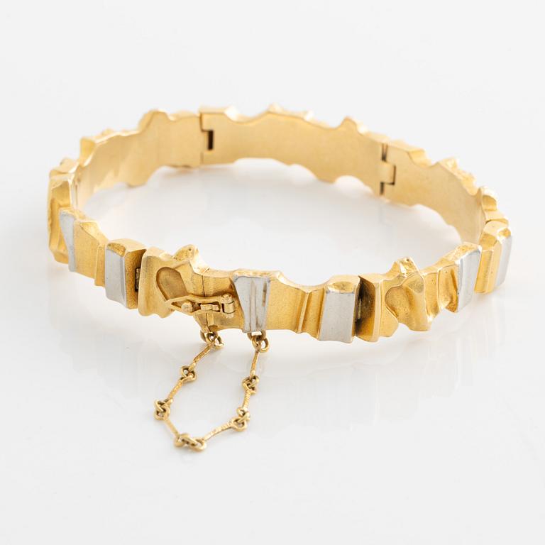 Björn Weckström, armband, "Alba", 18K guld och platina. Lapponia 1987.