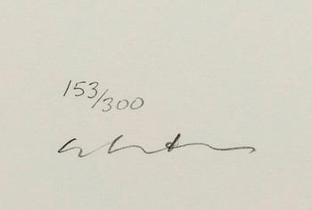 JOHN LENNON, serigraph stamped signature and signed by Yoko Ono and numbered 153/300.