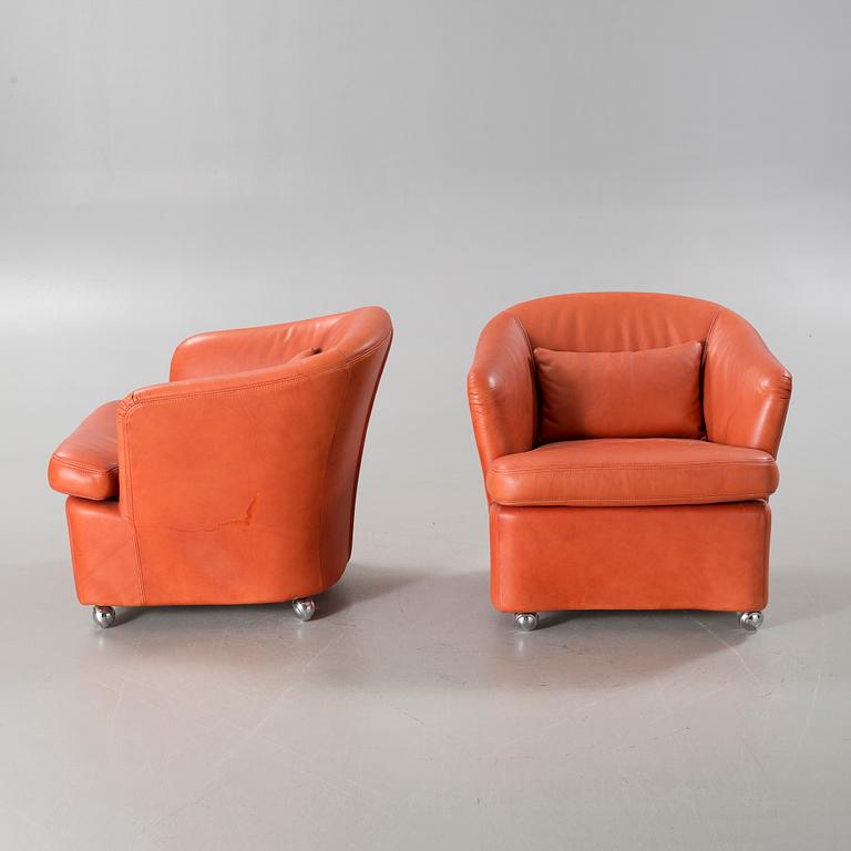 FÅTÖLJER, ett par, Dux, 1980/90-tal.