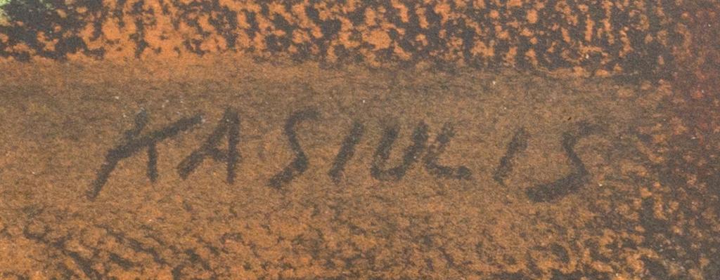 VYTAUTAS KASIULIS, pastel signed.