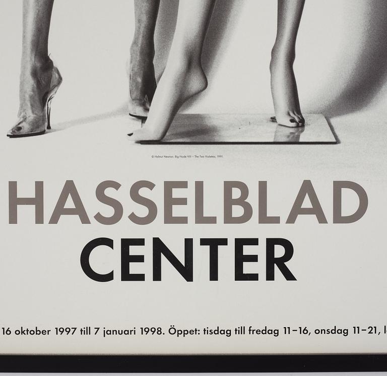Helmut Newton, "Helmut Newton in Sweden", exhibition poster Hasselblad center.
