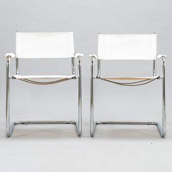 Four Italian armchairs from second half of the 20th century.