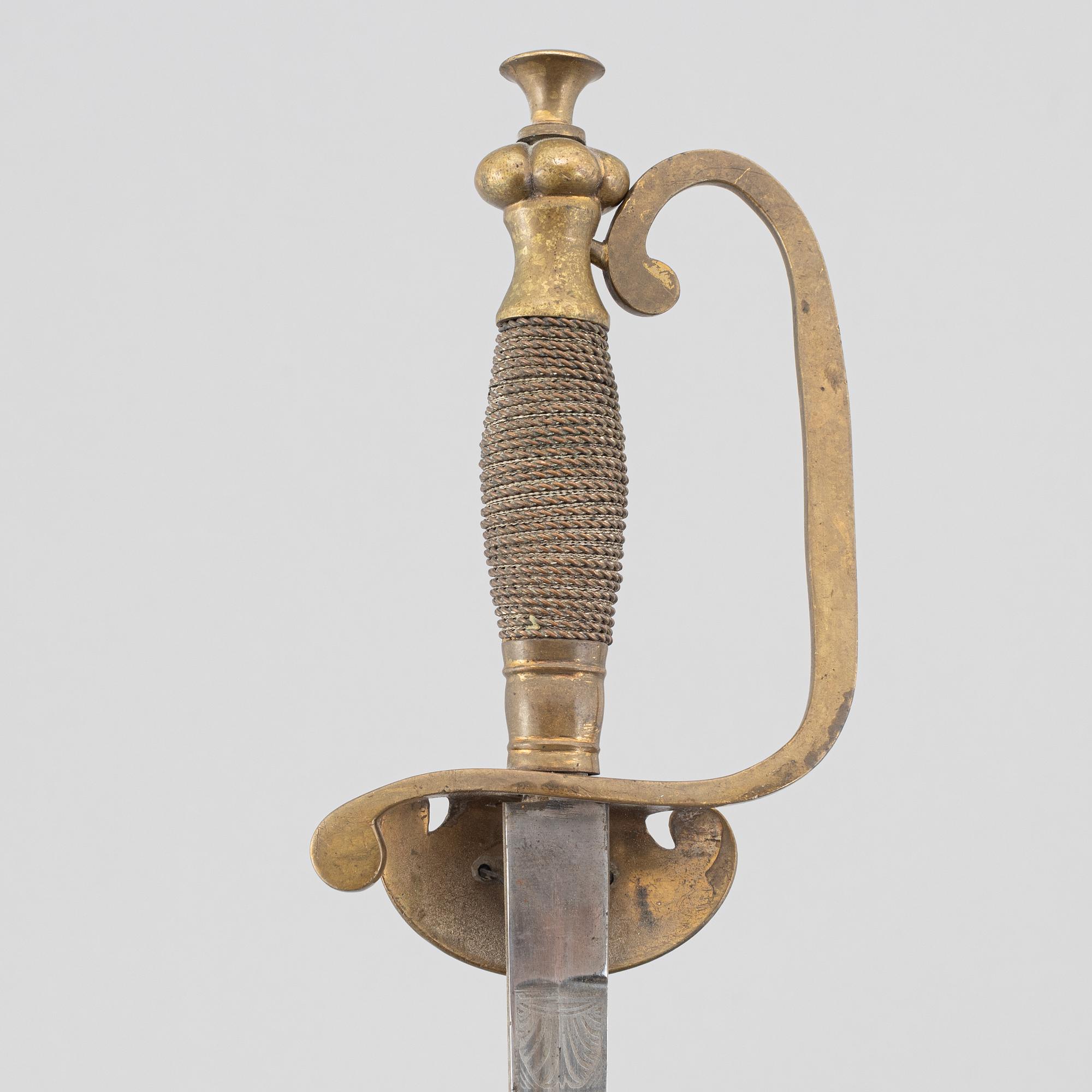 Sword, Serbian, for an officer, from around the year 1900,.