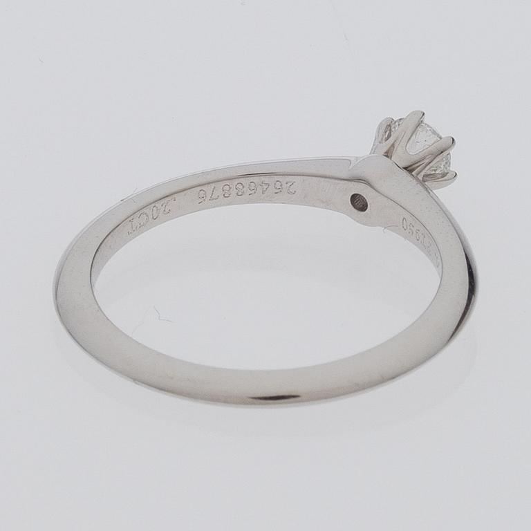 SORMUS, Tiffany, briljanttihiottu timantti, platinaa.