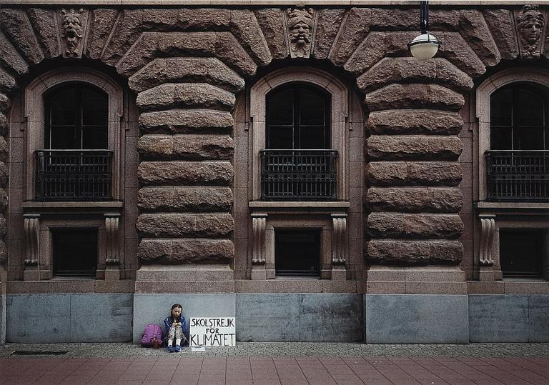 Adam Karls Johansson, "Greta Thunberg", 2018.