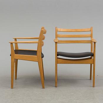 a pair of Poul Volther chairs from Gemla, 20th century.