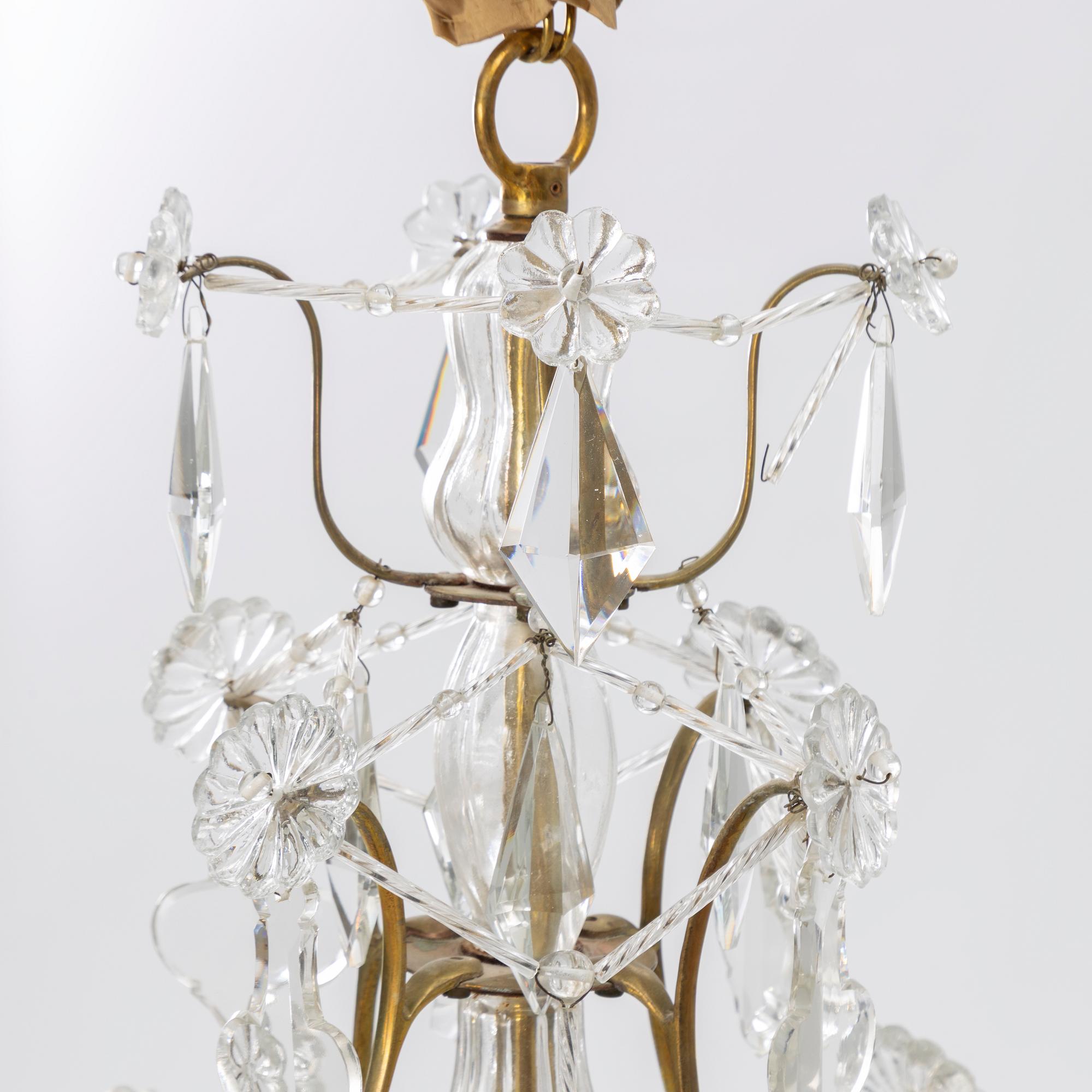 A "Sturehov" Rococo style chandelier fron IKEA's 18th century series, 1990's.