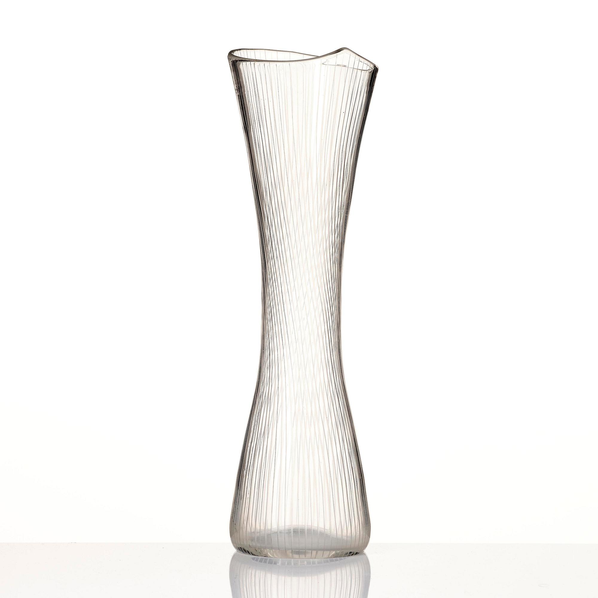 Tapio Wirkkala, a glass vase, model 3509, Iittala, Finland.