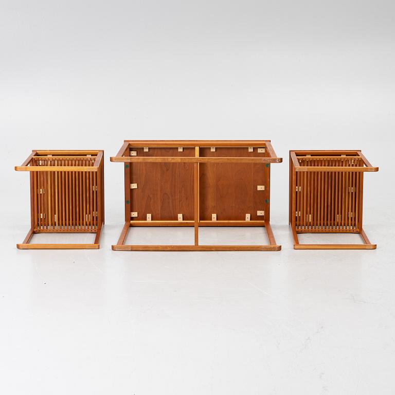 Carl Malmsten, Satsbord, 3 delar, "Släden", Åfors Möbelfabriks AB, 1900-talets andra hälft.