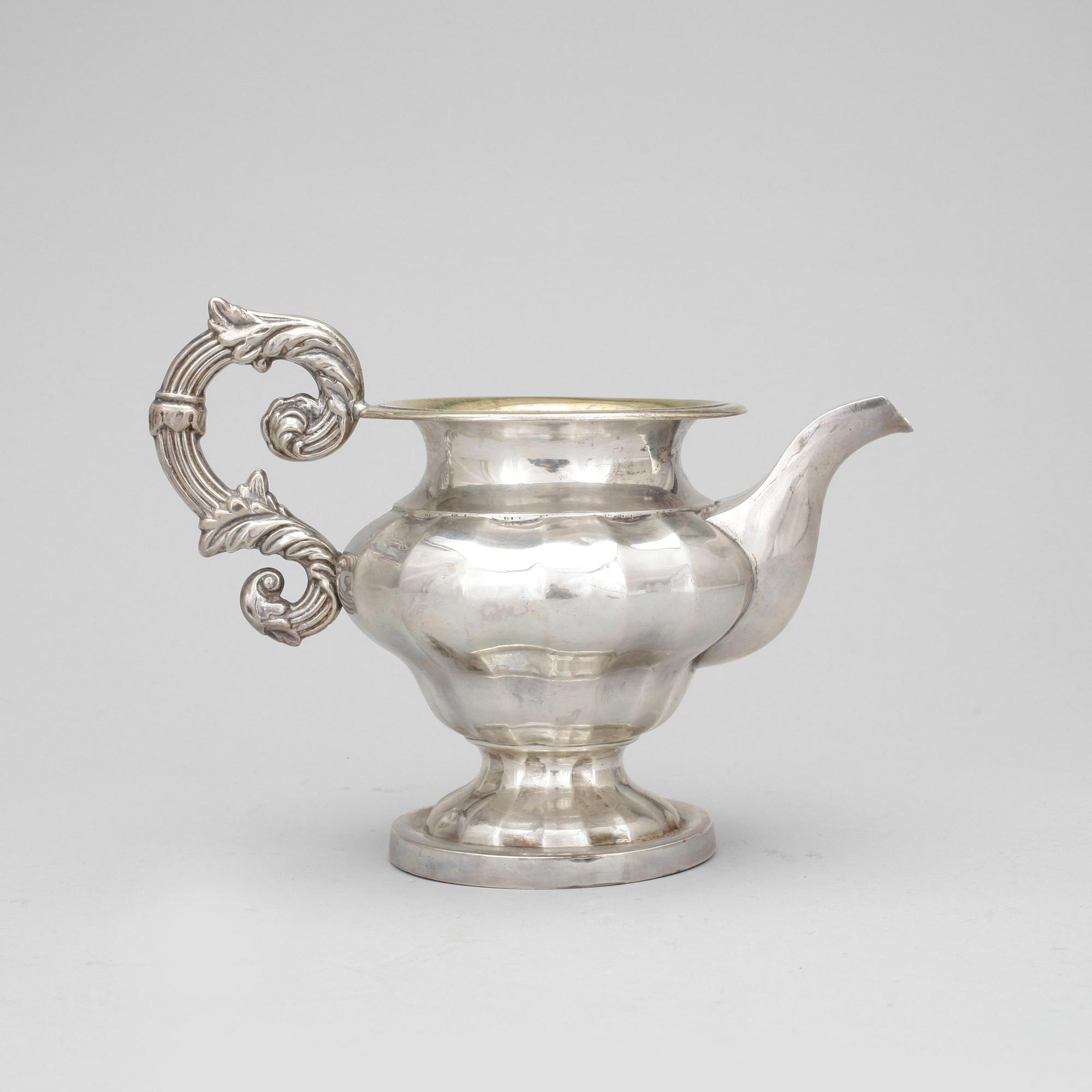 KANNA, silver, Gustaf Möllenborg, Stockholm 1838, vikt ca 290 g.