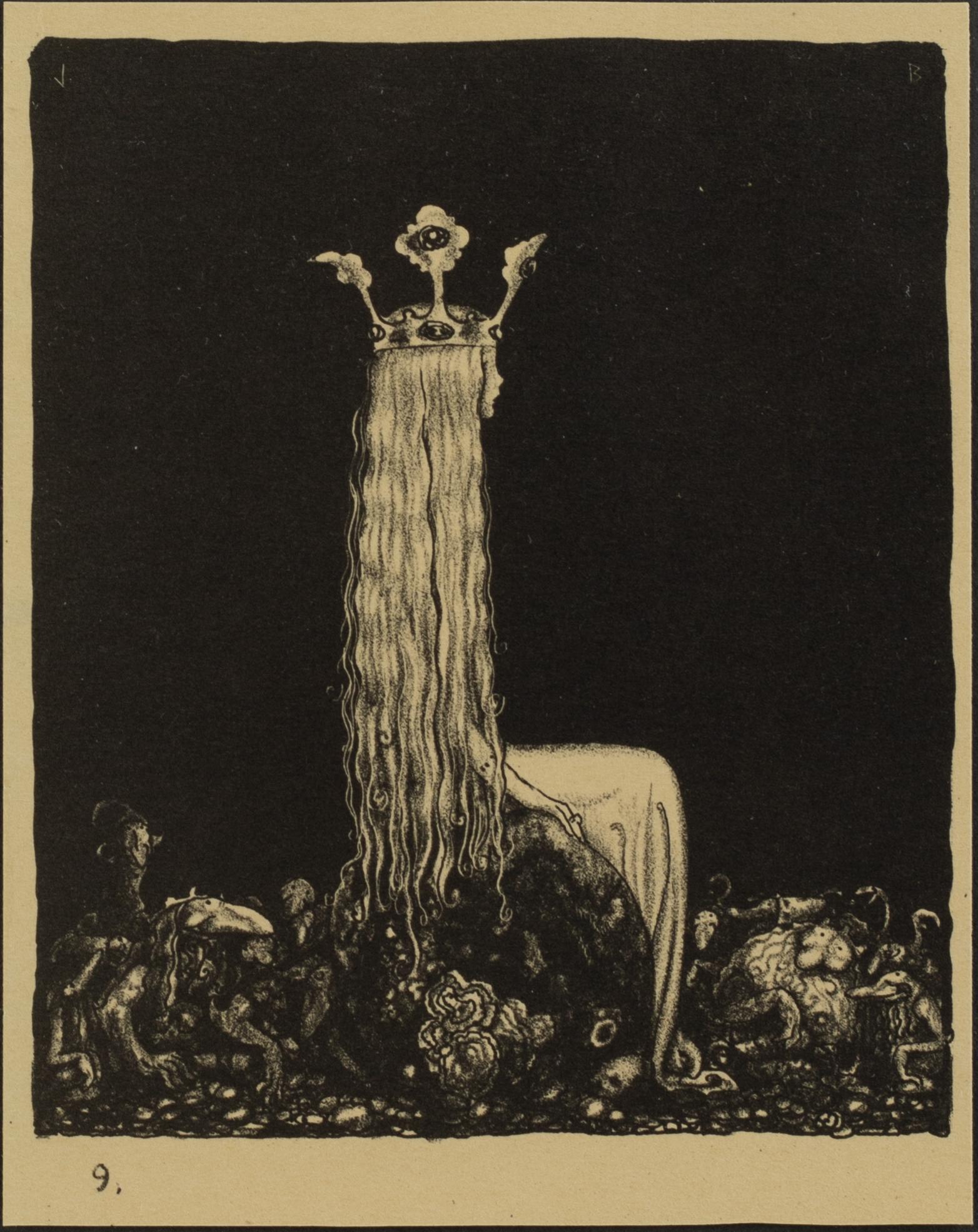 John Bauer, "Prinsessan och småtrollen".