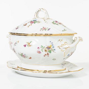 Servisdelar, 55st, porslin, Rörstrand, sent 1800-/tidigt 1900-tal.