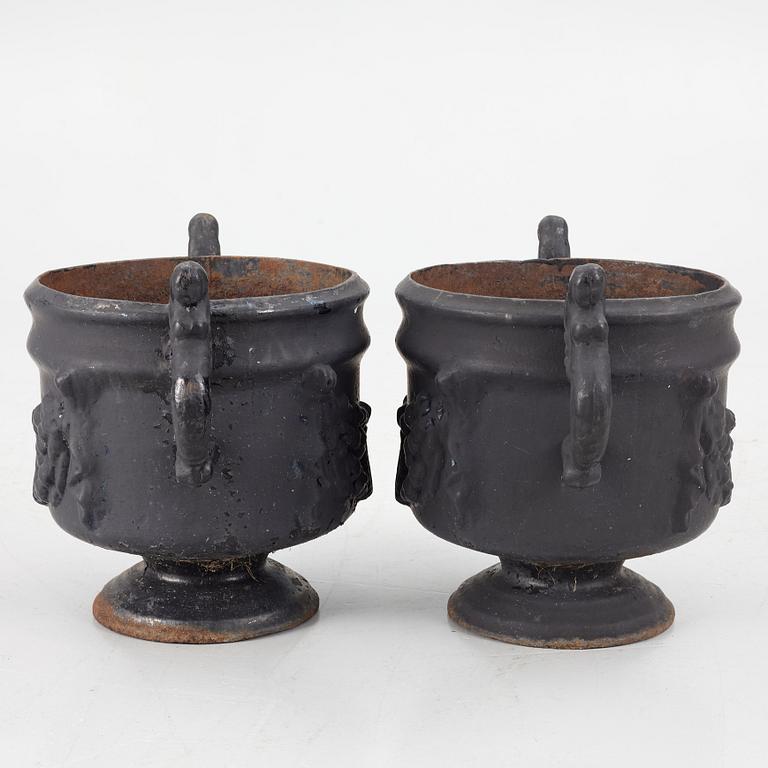 A pair of garden urns, Stavsjö Bruk, 20th century.