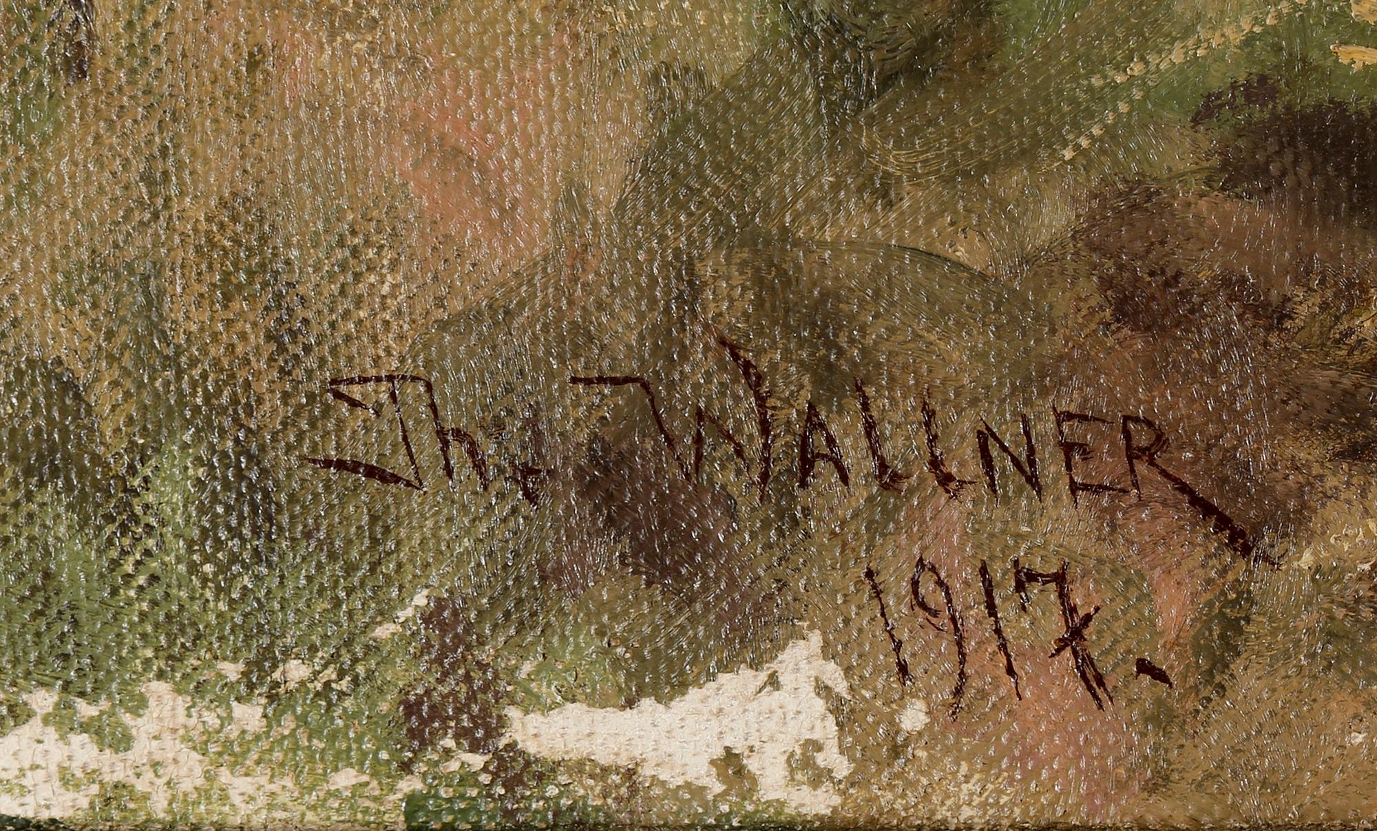 THURE WALLNER, olja på duk, signerad och daterad 1917.