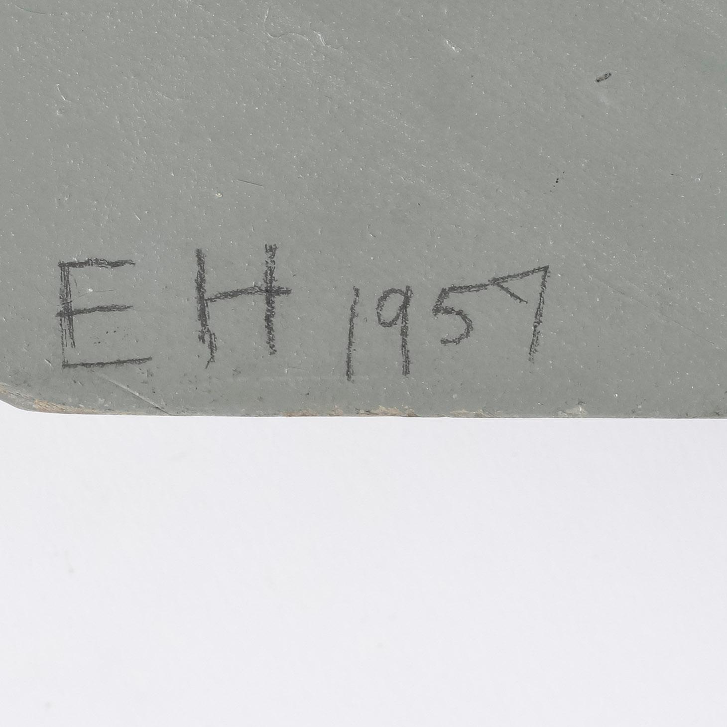 ELLI HEMBERG, väggrelief, olja på trä, monogramsignerad 1957,
