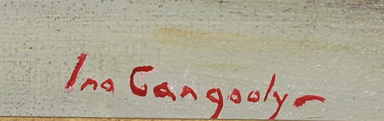 INO GANGOOLY, olja på duk, 2 st, sign.