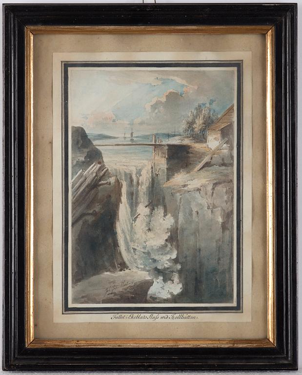 Johan Fredrik Martin, Ten scenes from the waterfalls at Trollhättan, Sweden.