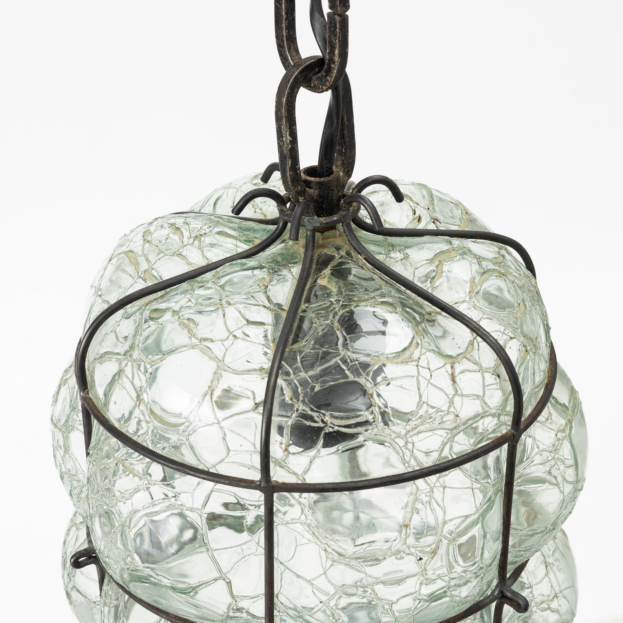 Harald Notini, a ceiling lamp model 10892, Arvid Böhlmarks Lampfabrik, Stockholm, 1930s.