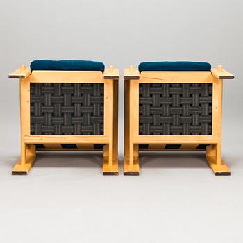 Esko Pajamies, fåtöljer ett par, "Bonanza" Asko, 1980-tal.