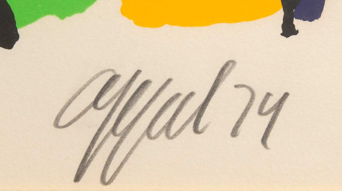 Karel Appel, lithograph in colours signed dated and numbered 74 31/100.