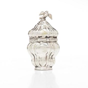 Scent box, silver, mark of Poul Jensen Theilgaard, Odense, Denmark (active 1795-1820).