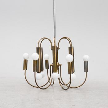 A twelve-light chandelier, mid 20th Century.