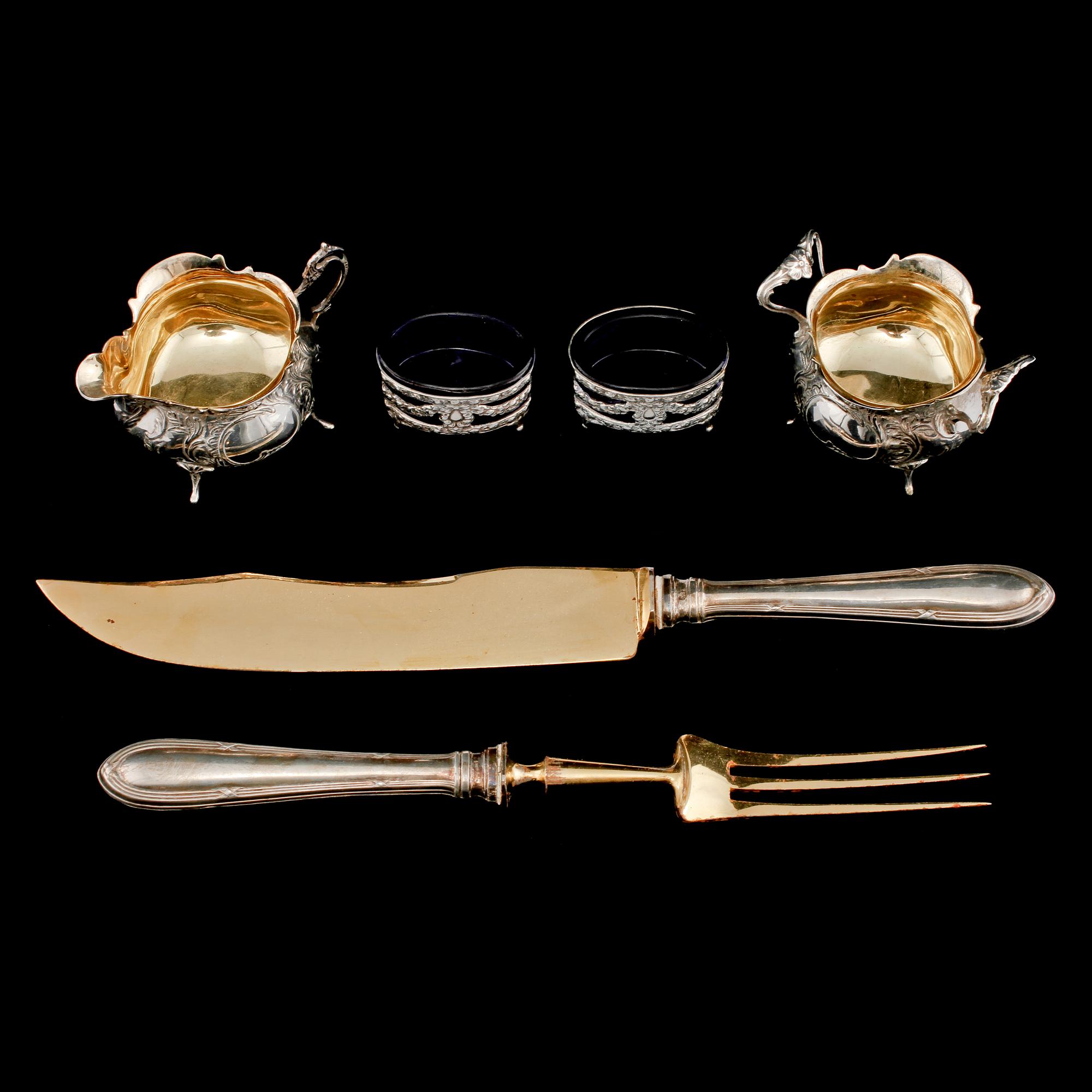 PARTI SILVER, 6 delar, 1900-tal.