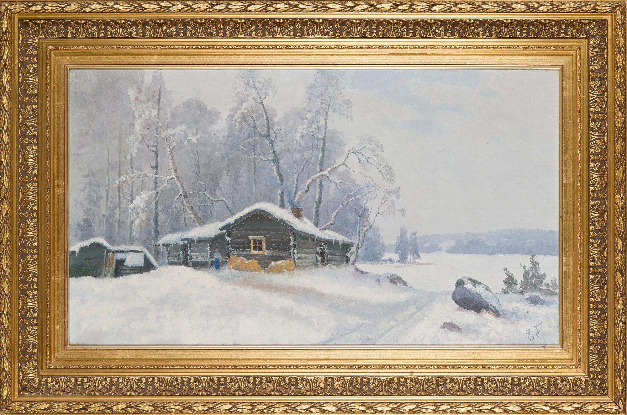 Ellen Favorin, Talvinen maalaisnäkymä.