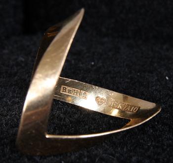 RING SAMT ARMBAND, guld, tot vikt, 7g.