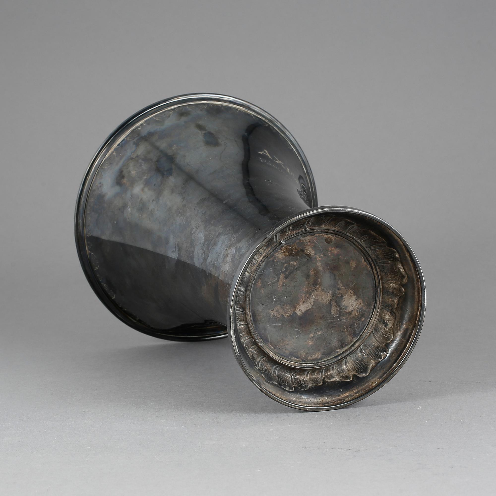 BÄGARE, silver, GAB, Stockholm, 1924. Vikt ca 587 gram.
