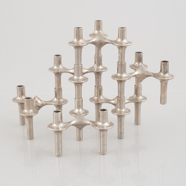 Caesar Stoffic & Fritz Nagel, candlesticks, 6 pcs, Germany.